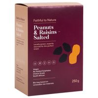 Faithful to Nature Peanuts and Raisins - Salted